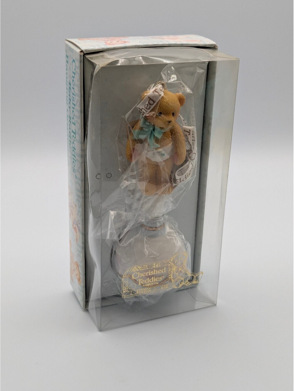 Cherished Teddies Baby Rattle Hanging Ornament (533343) 1999, New in Box